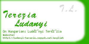 terezia ludanyi business card